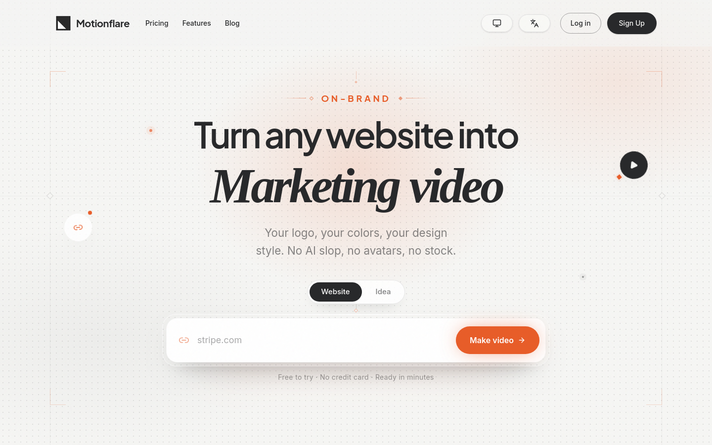 Captured Homepage / Lander