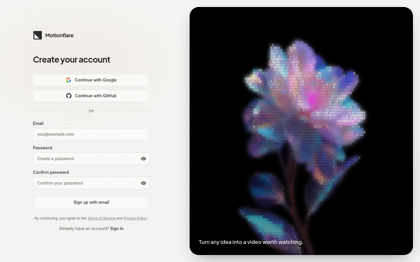 Signup