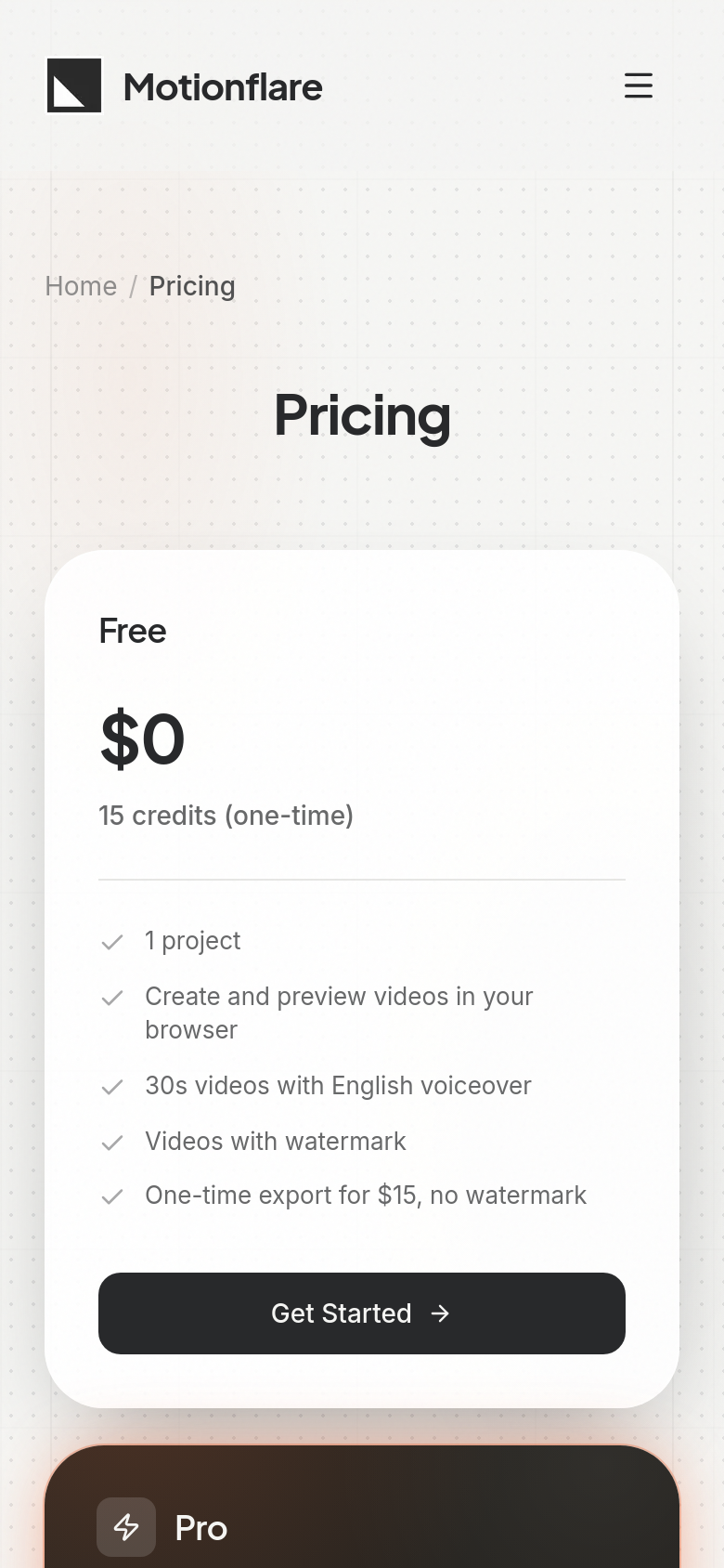 Pricing