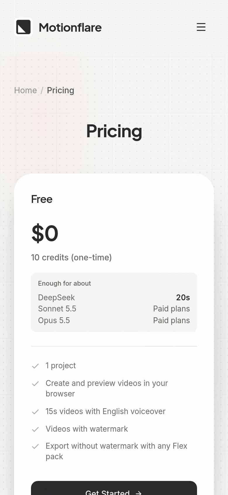 Pricing