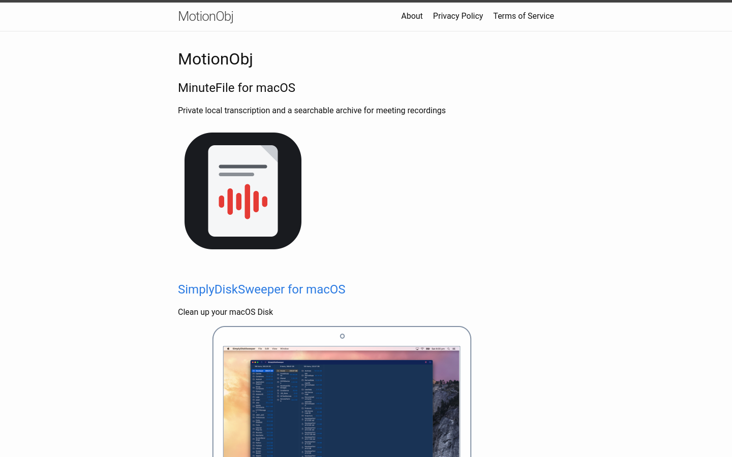 Above-the-fold capture of motionobj.com