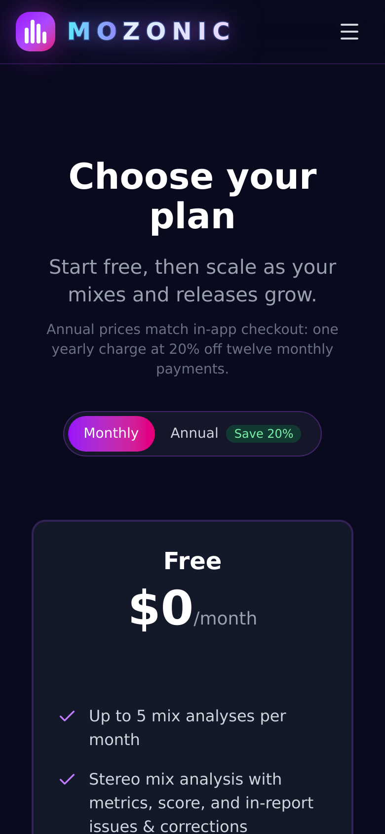 Pricing