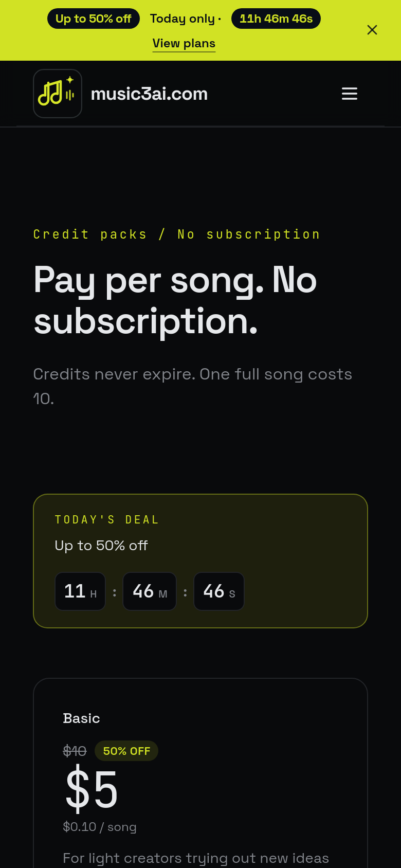 Pricing