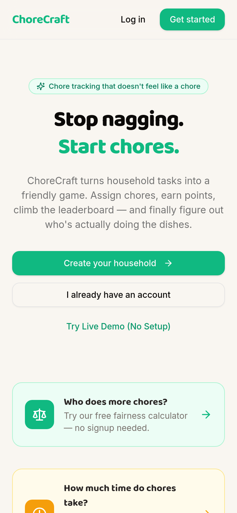 Homepage / Lander