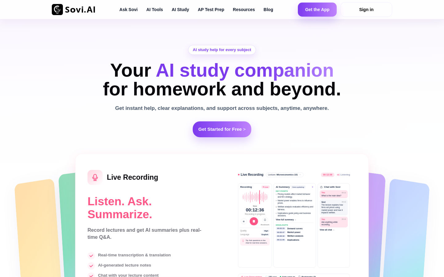 Captured Homepage / Lander