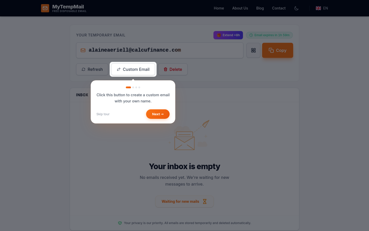 Captured Homepage / Lander