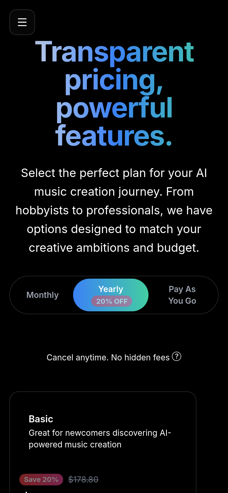 Pricing