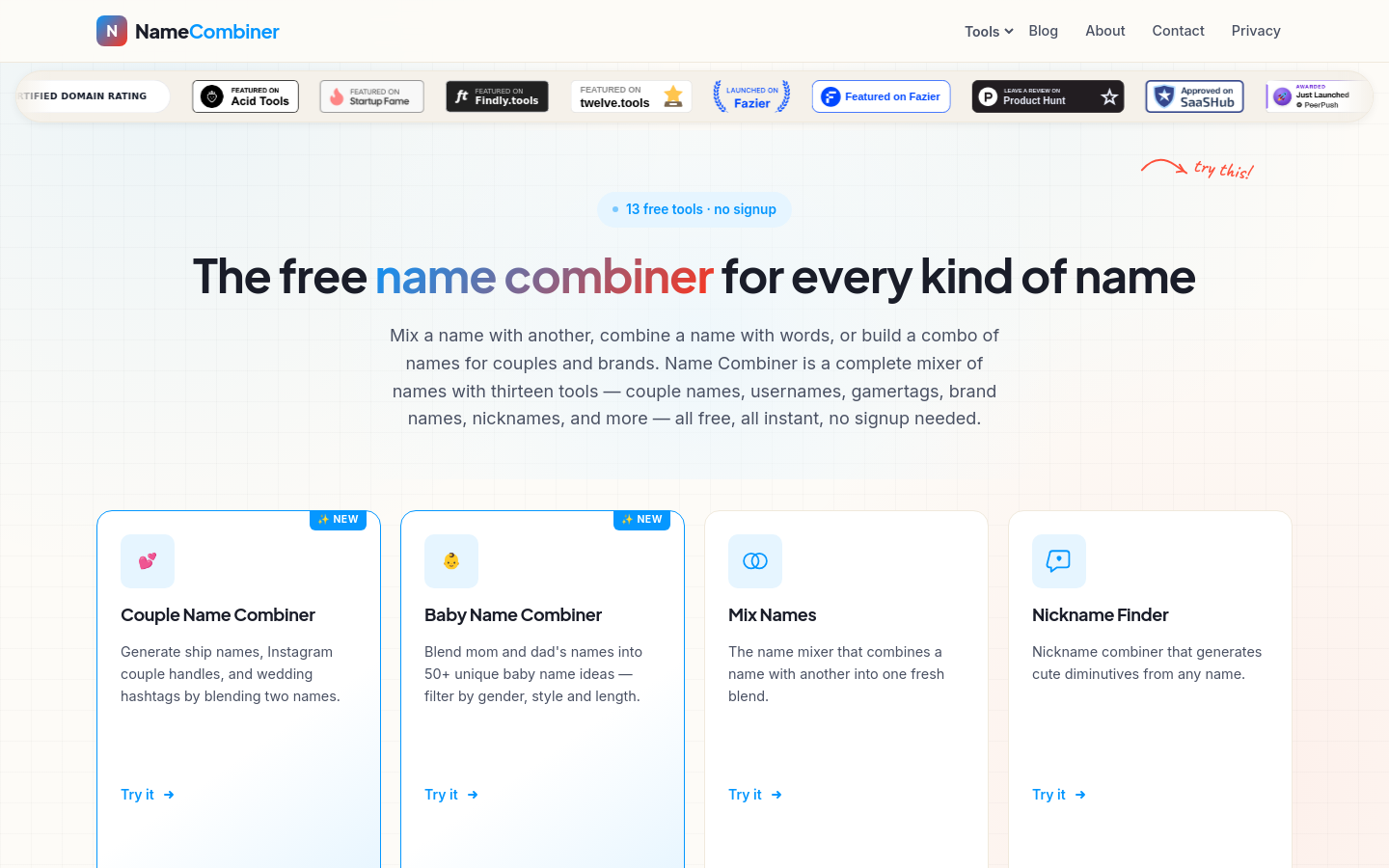 Captured Homepage / Lander