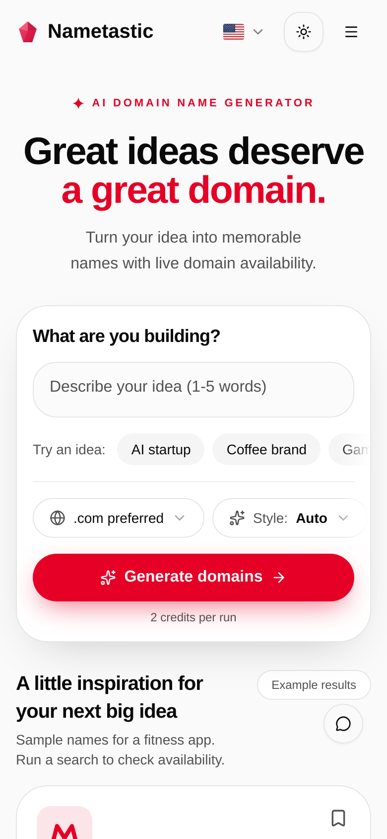 Homepage / Lander