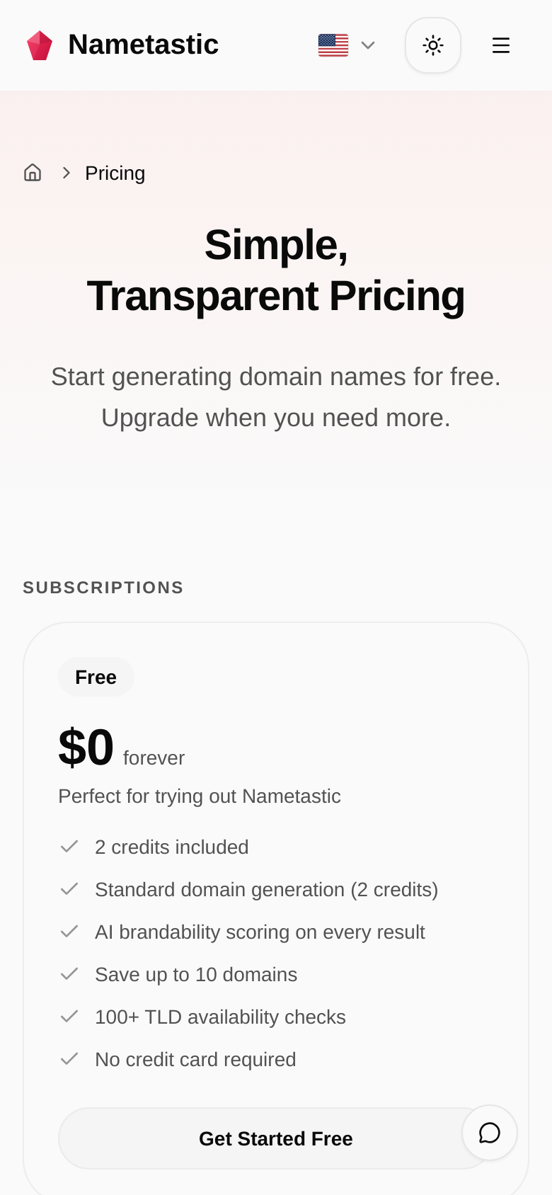 Pricing