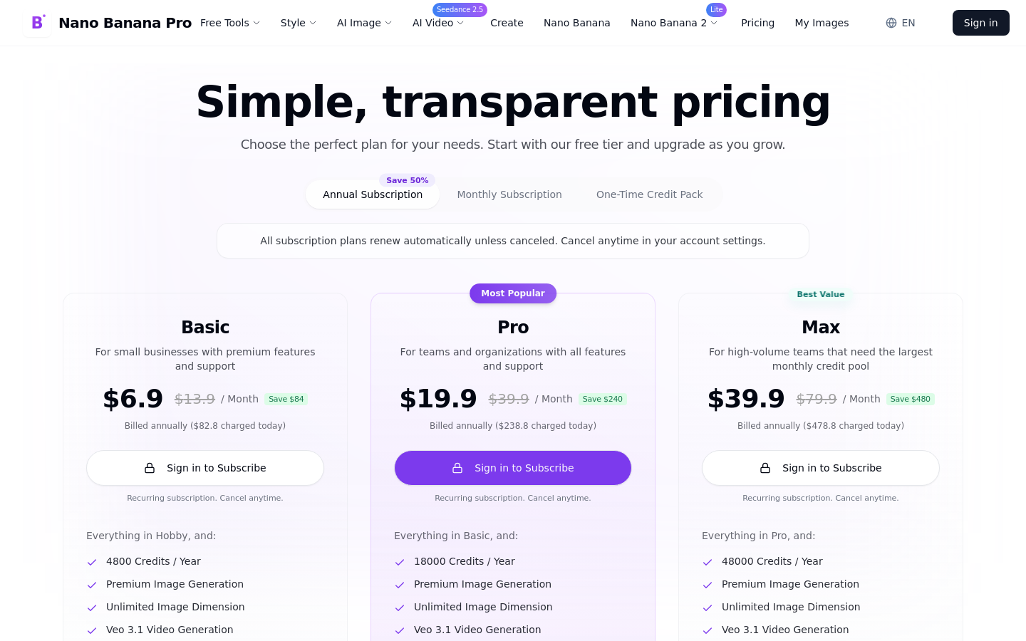 Pricing