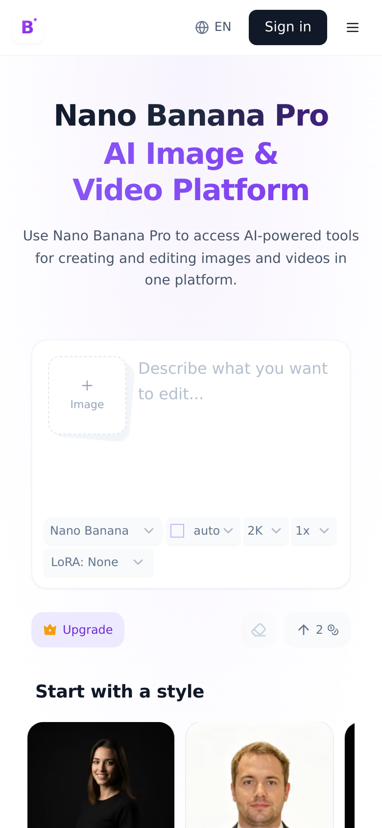 Homepage / Lander