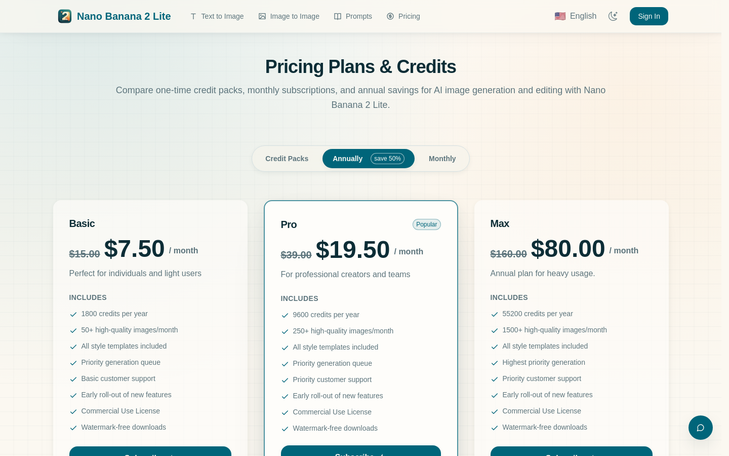 Pricing