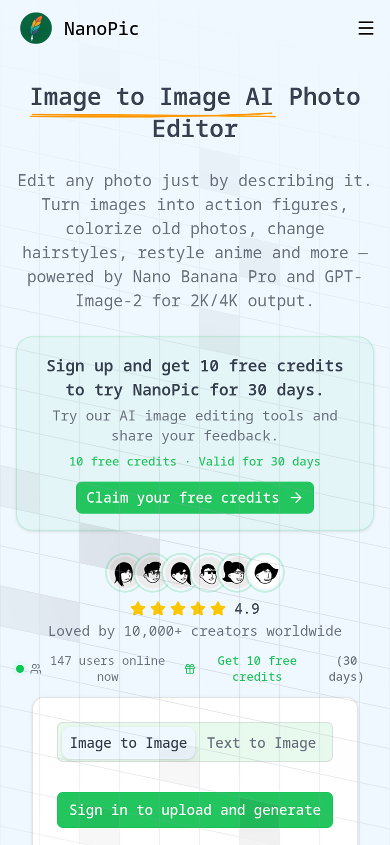 Homepage / Lander