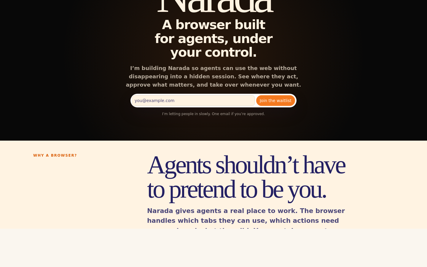 Above-the-fold capture of narada.koley.in