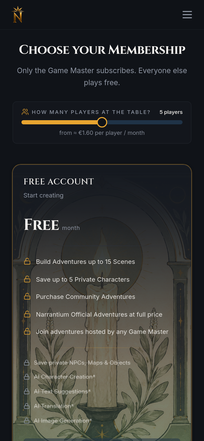 Pricing