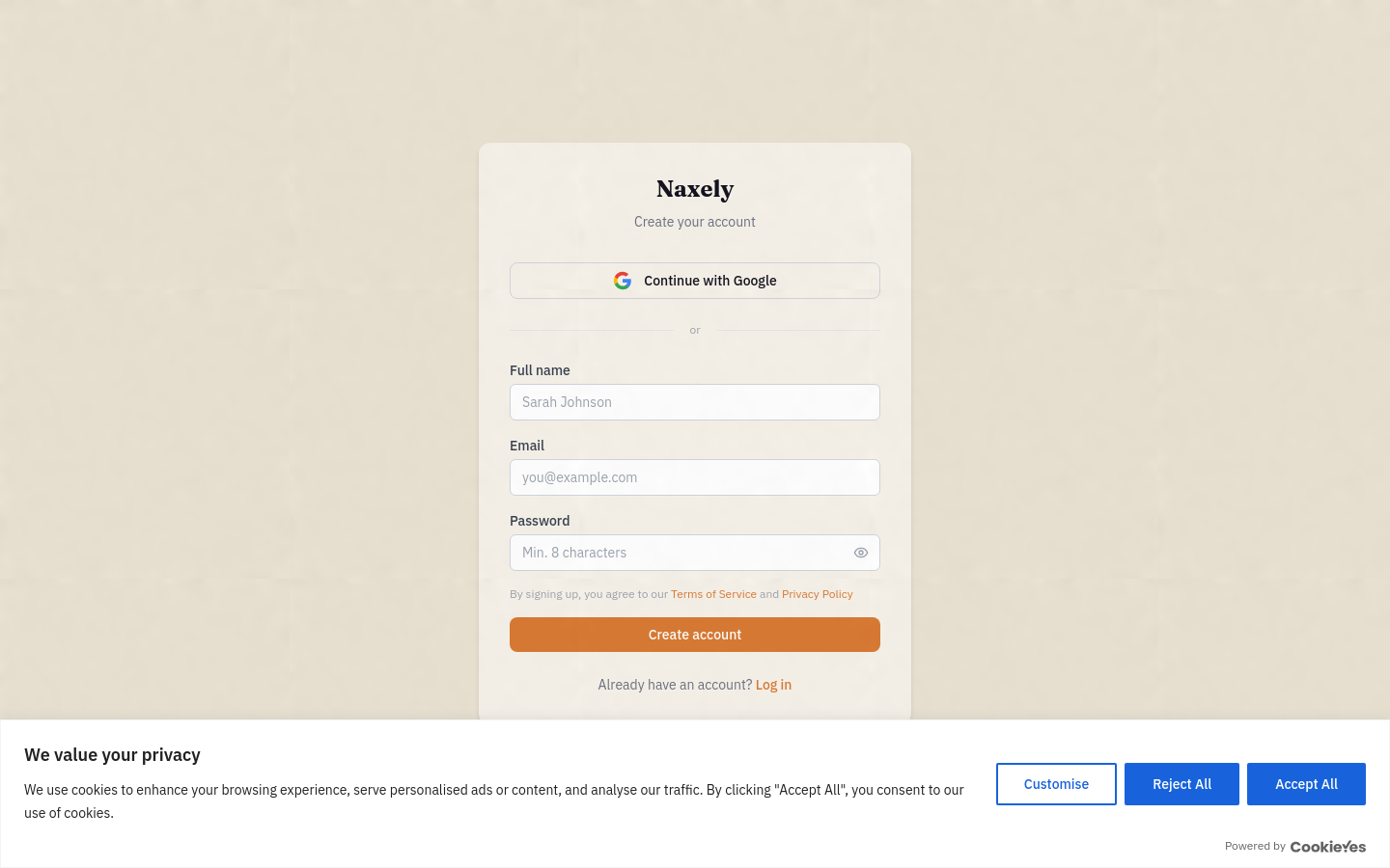 Signup