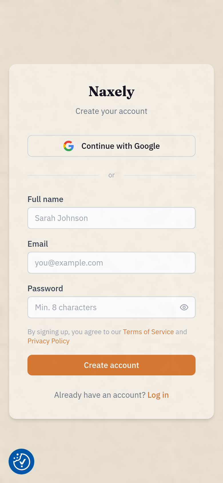 Signup