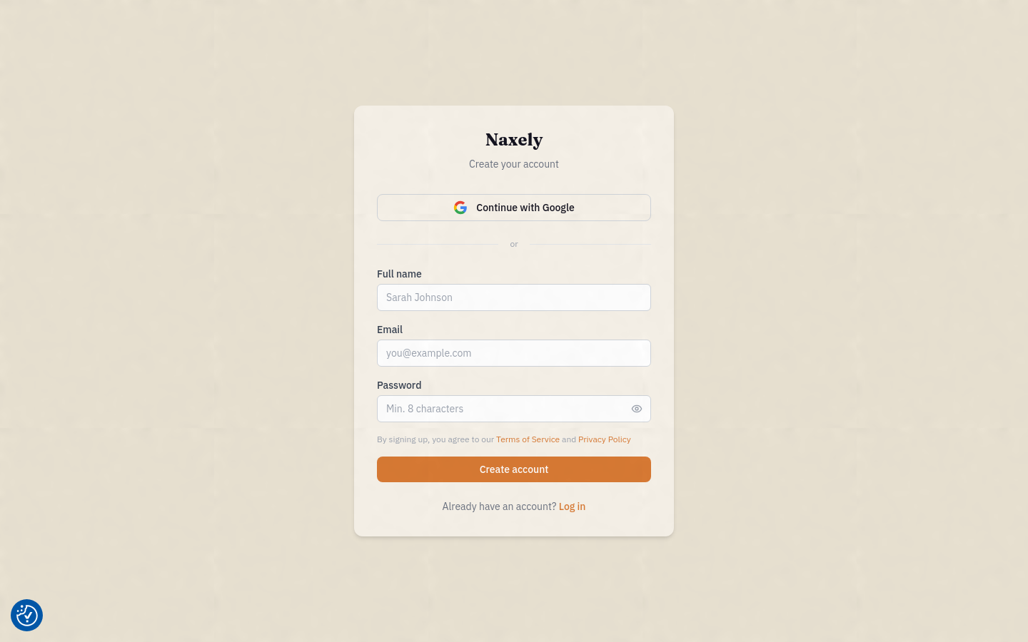 Signup