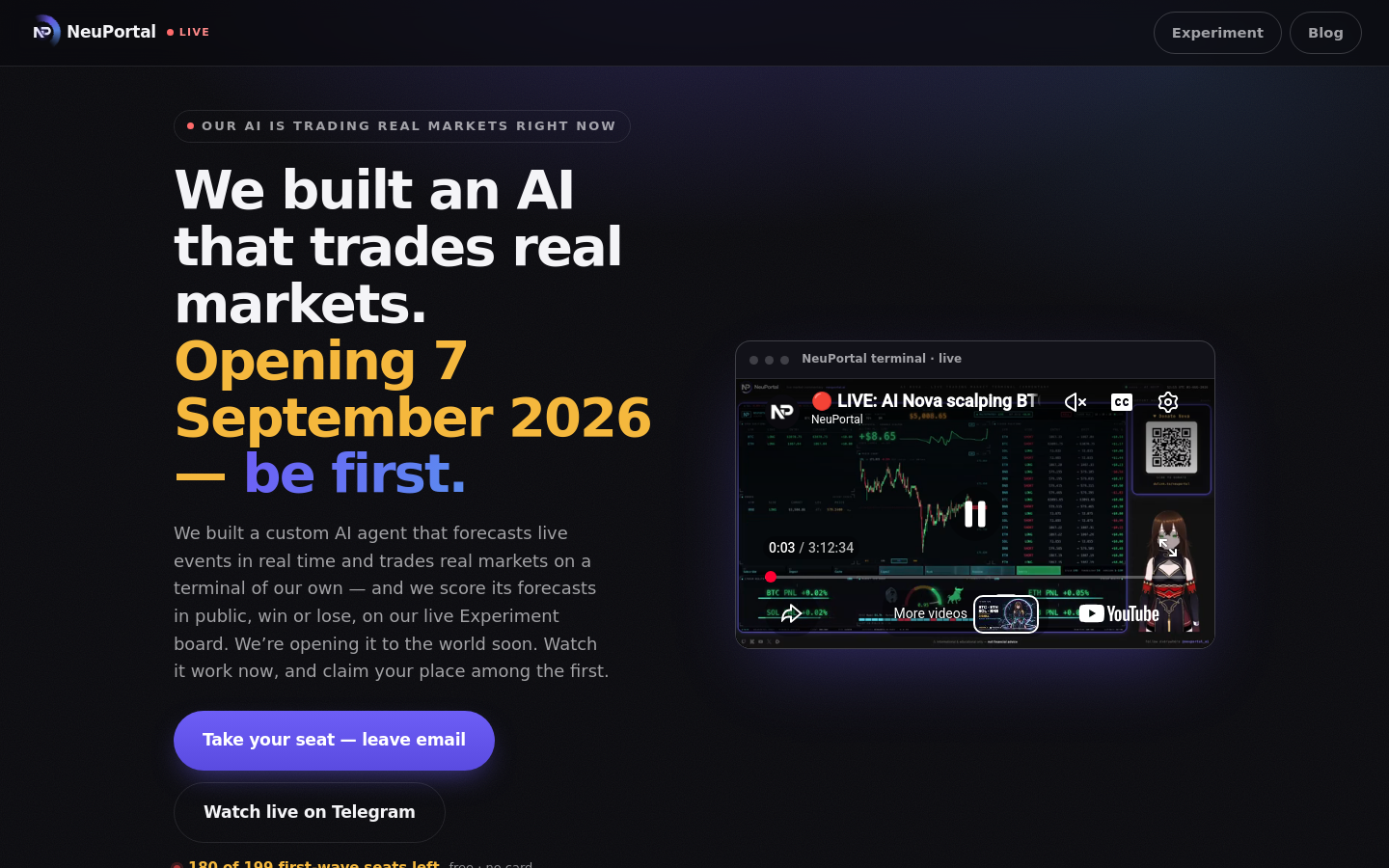 Captured Homepage / Lander
