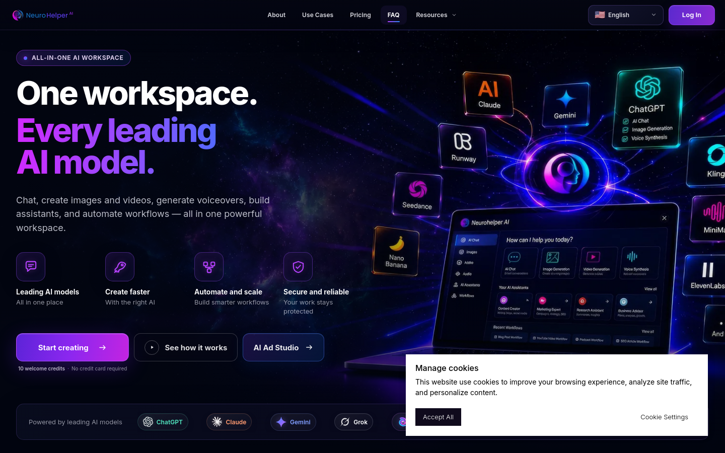 Captured Homepage / Lander