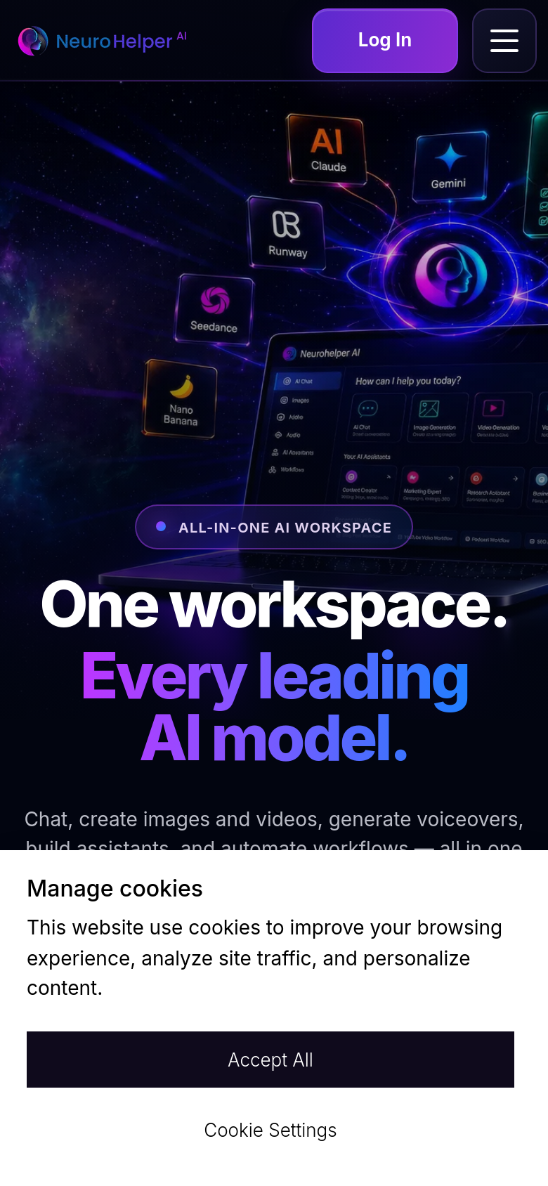Homepage / Lander