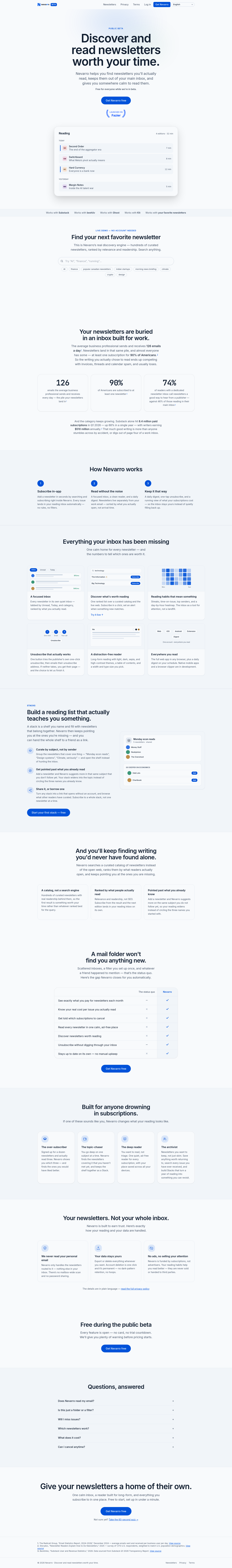 nevarroapp.com — The Pricing Page