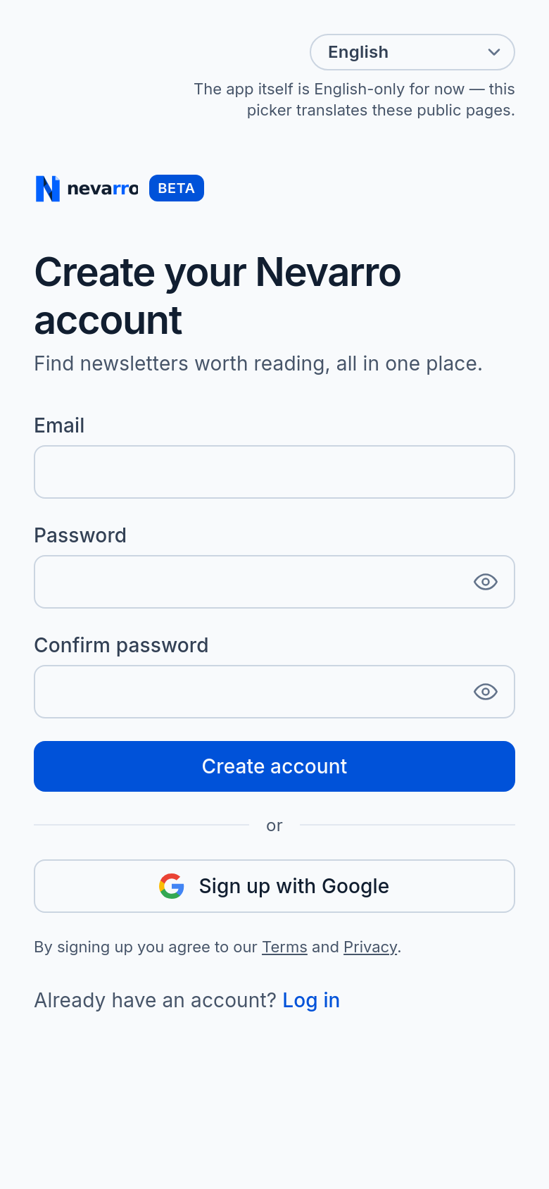Signup
