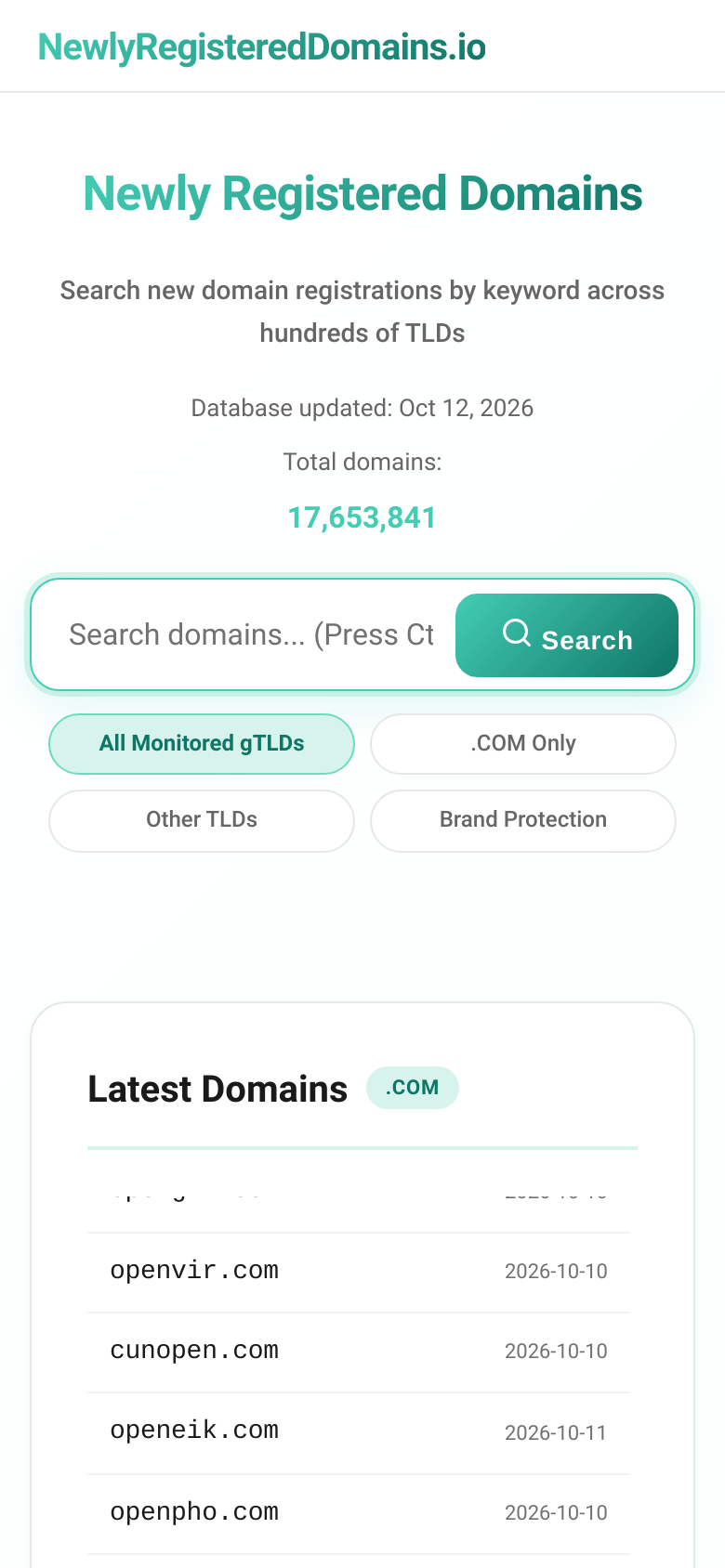 Homepage / Lander