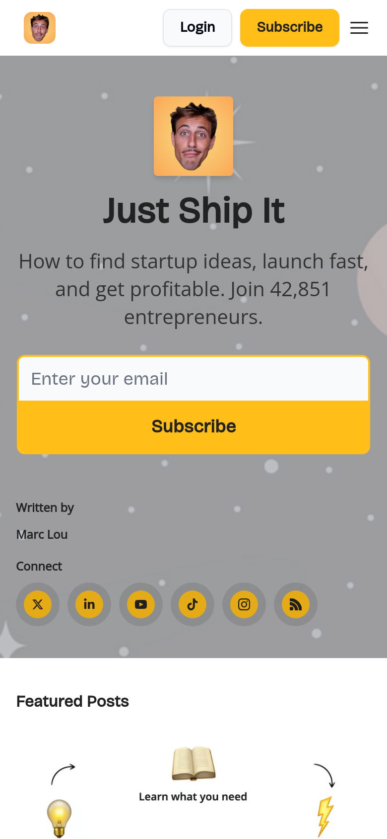 Homepage / Lander