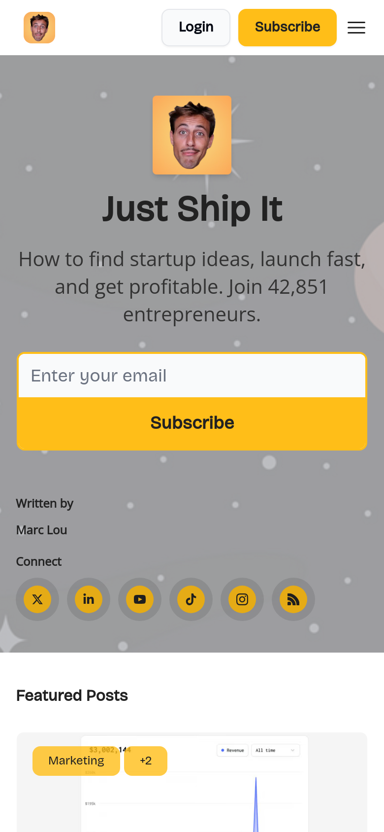 Homepage / Lander