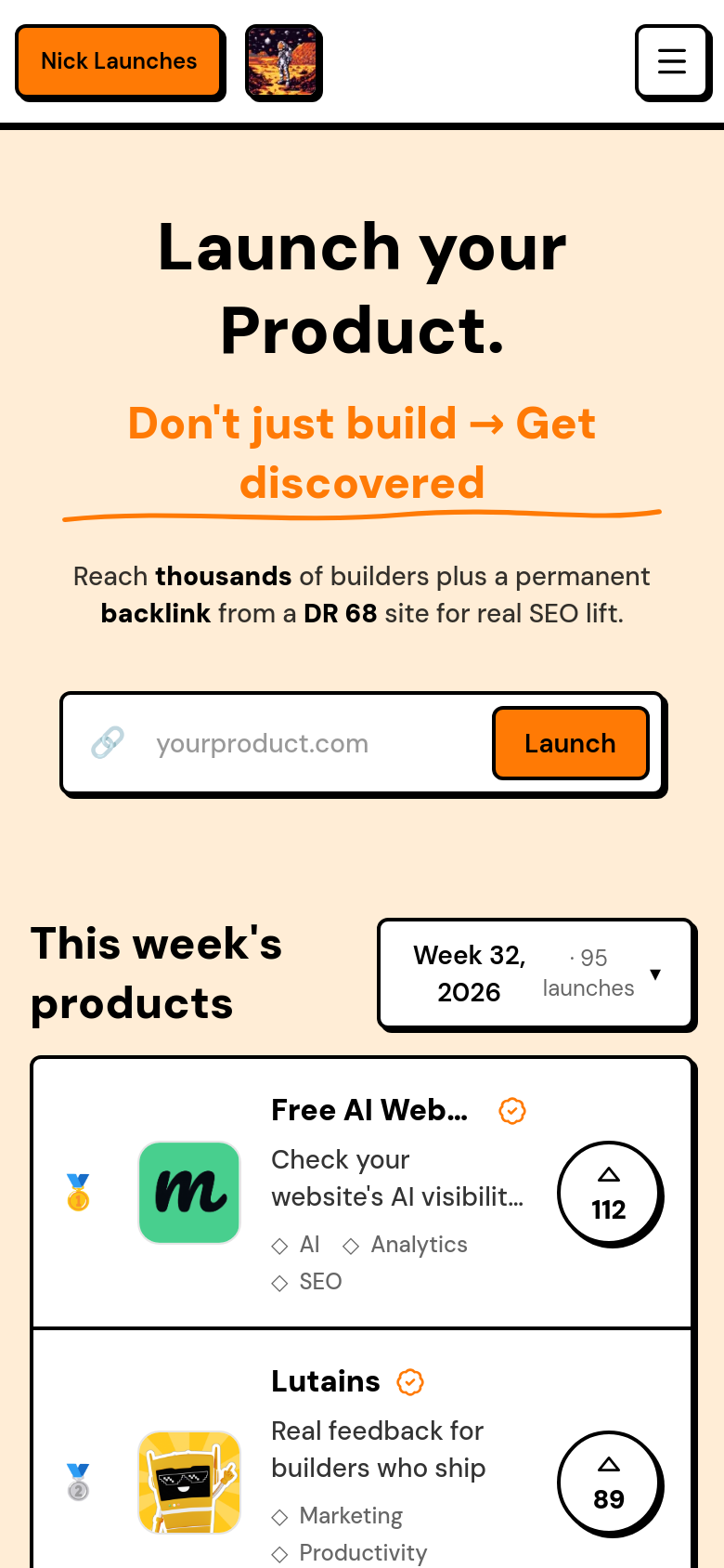 Homepage / Lander