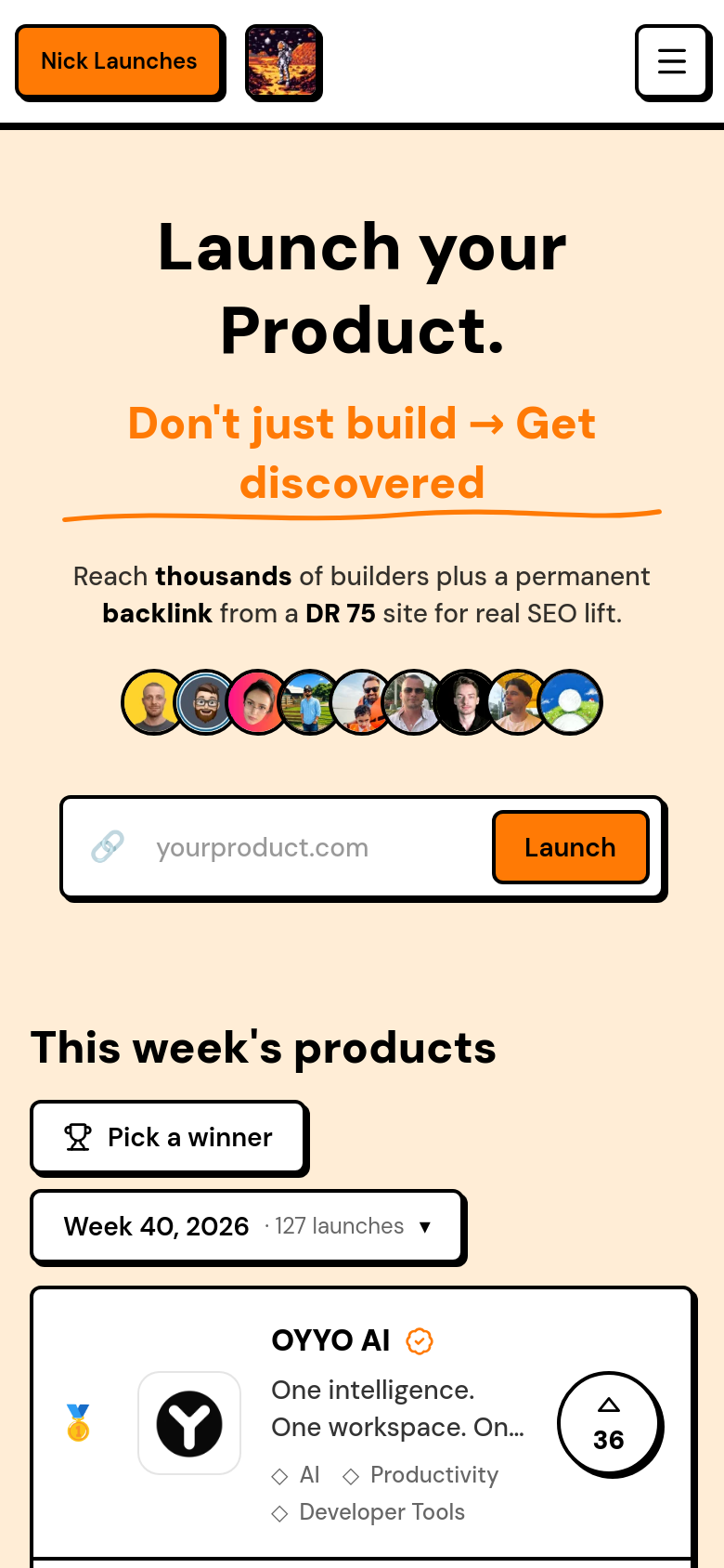Homepage / Lander