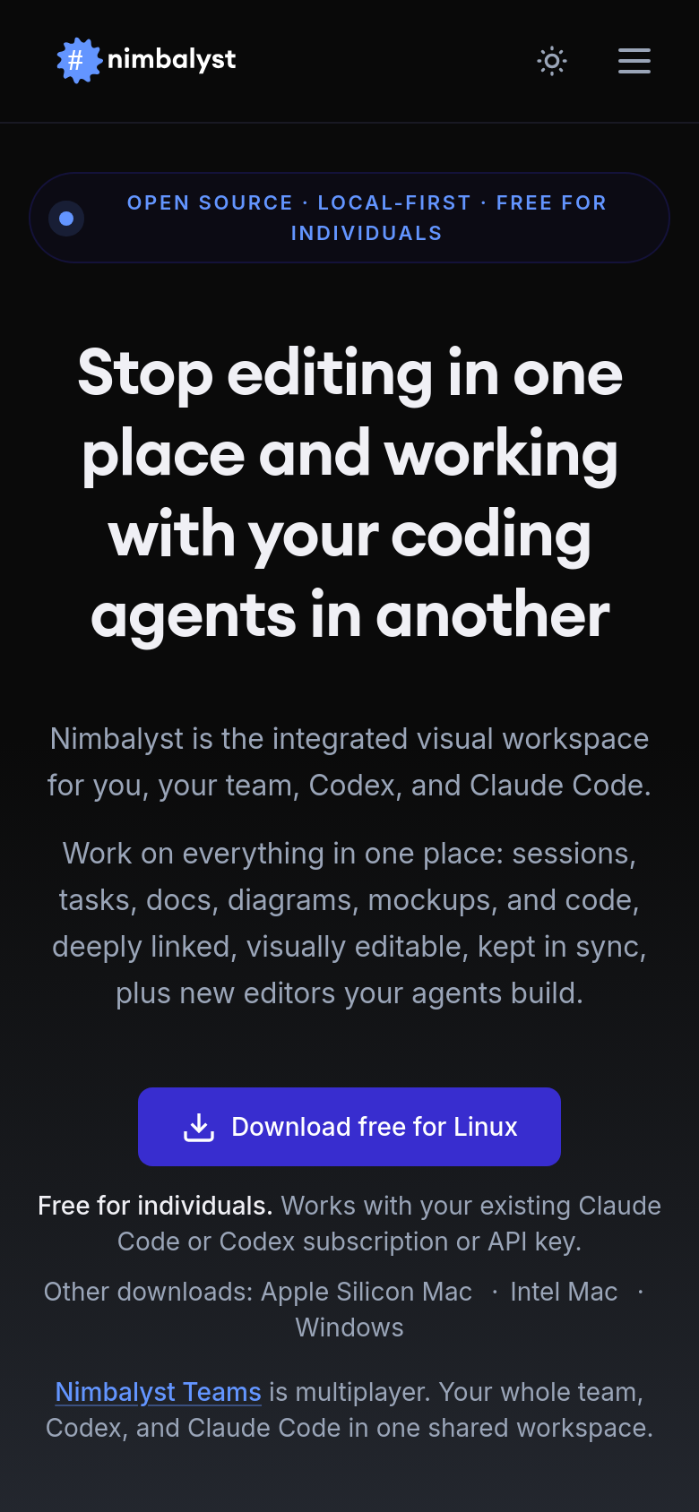Homepage / Lander