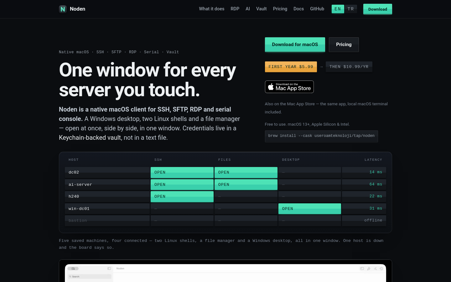 Captured Homepage / Lander