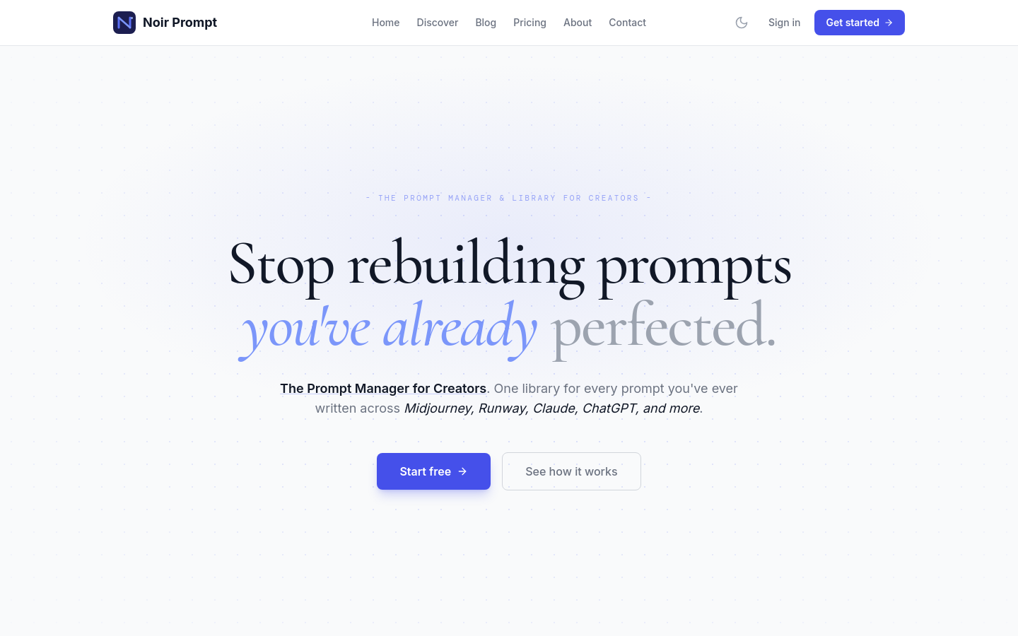 Captured Homepage / Lander