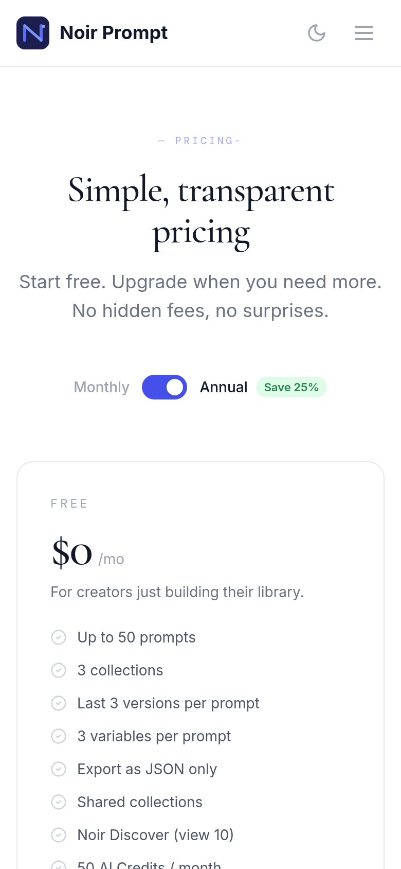Pricing