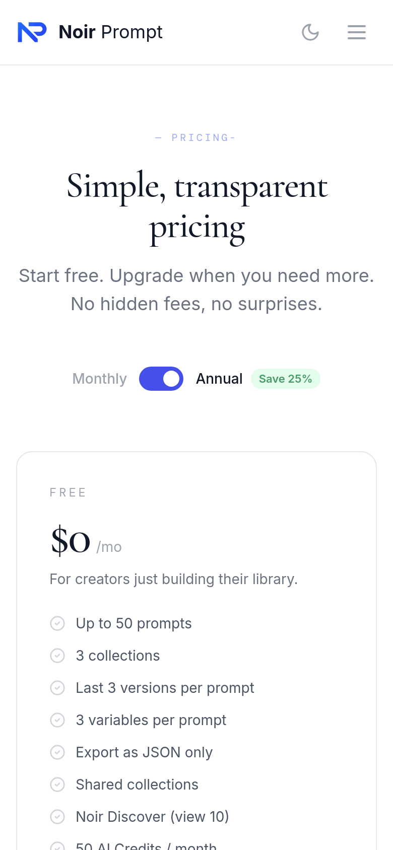 Pricing