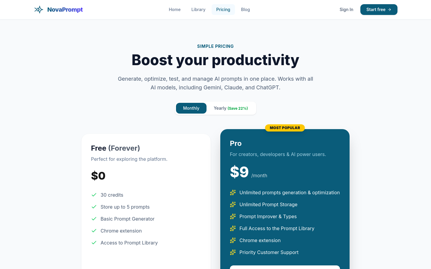 Pricing