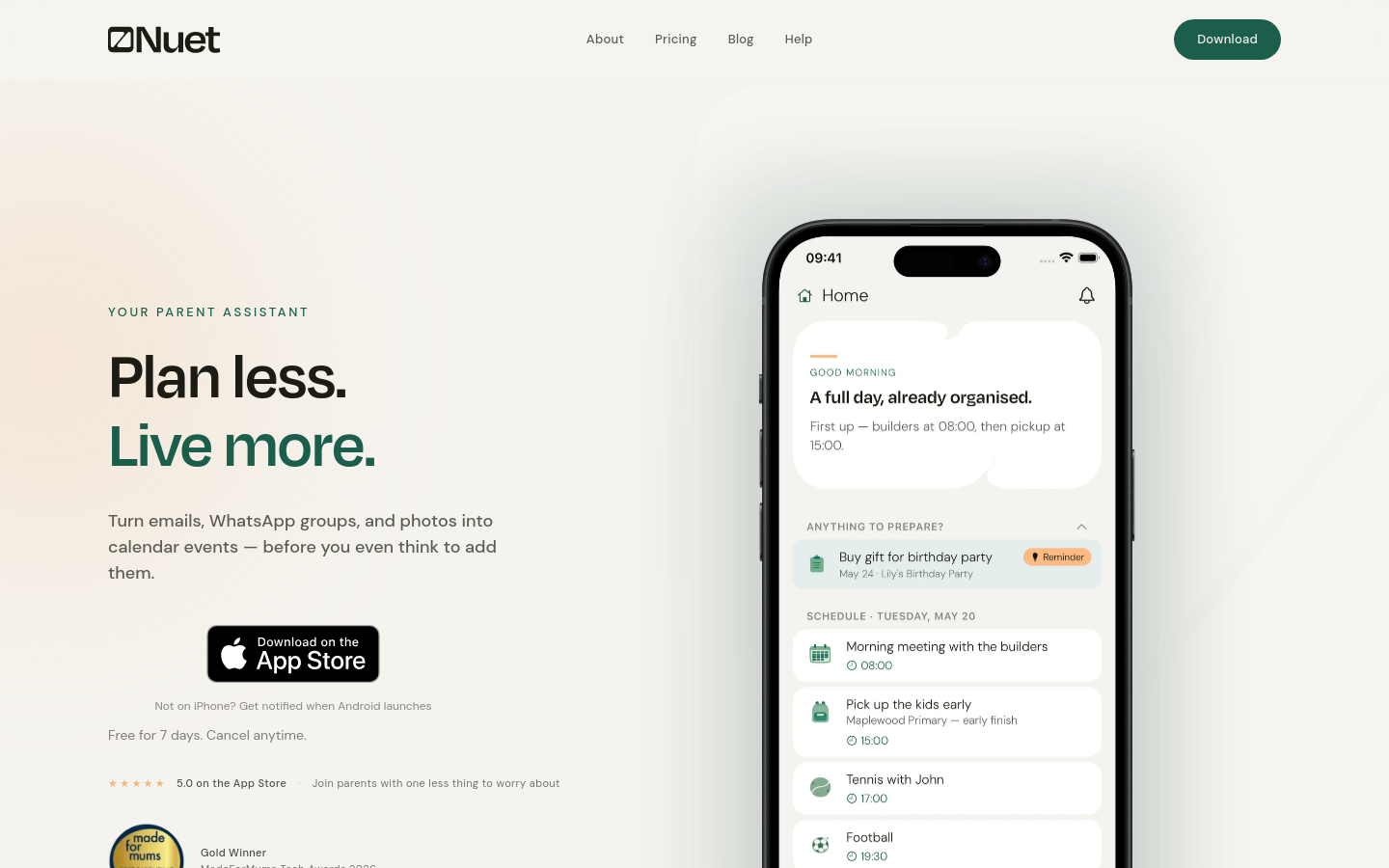 Captured Homepage / Lander