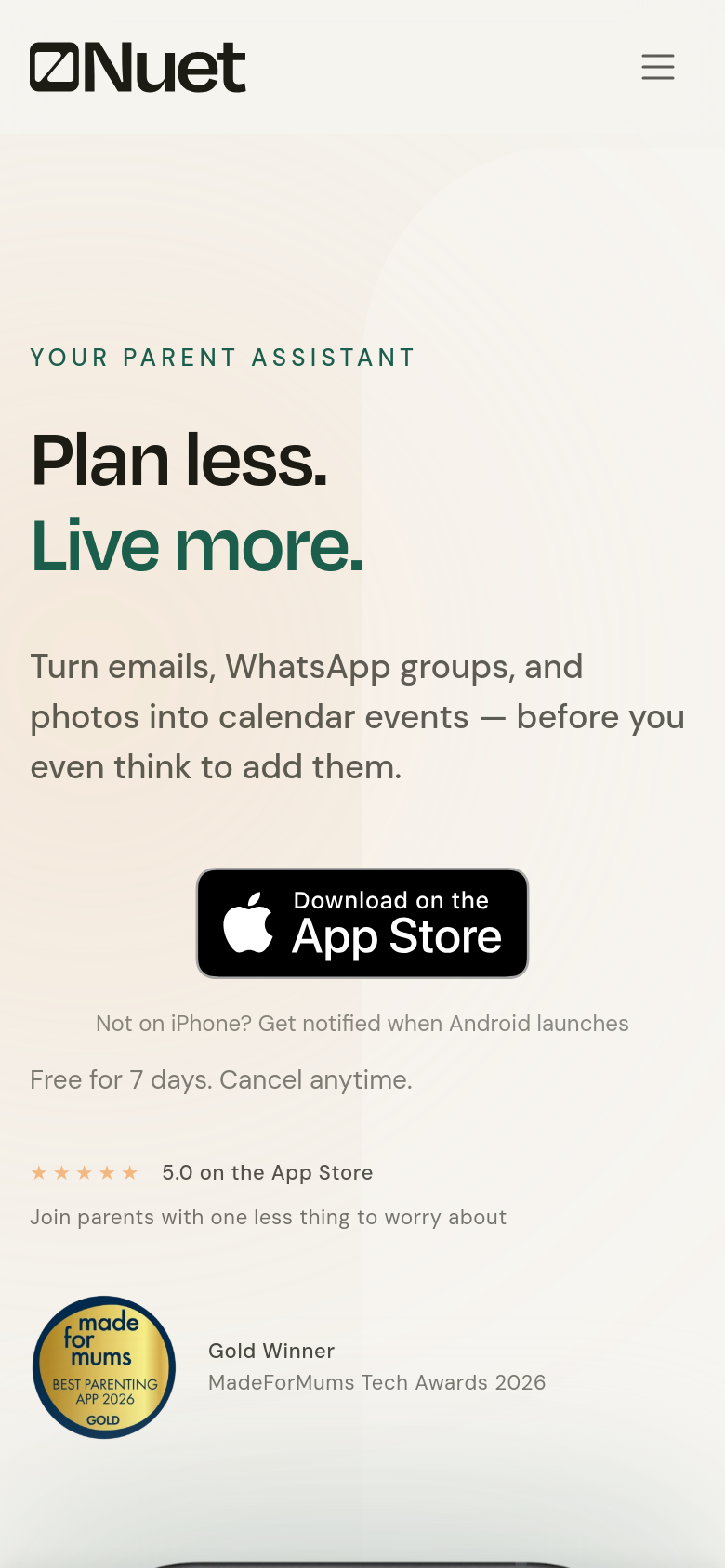 Homepage / Lander