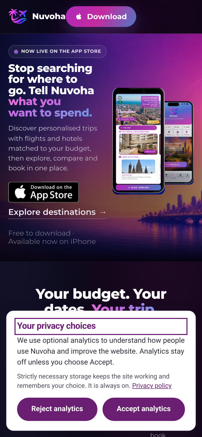 Homepage / Lander
