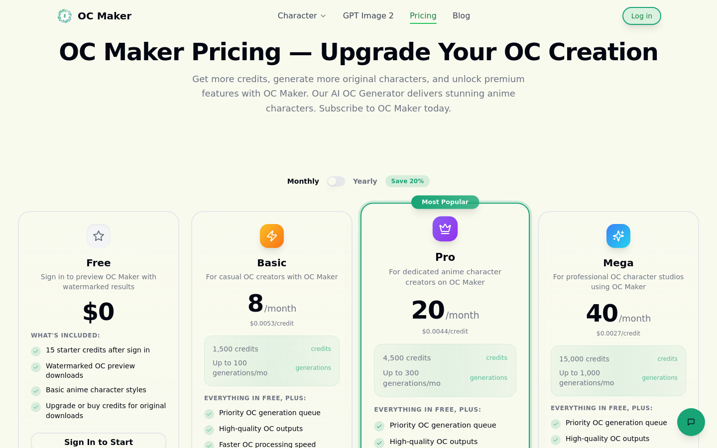 Pricing