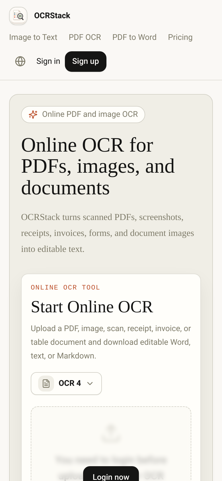 Homepage / Lander