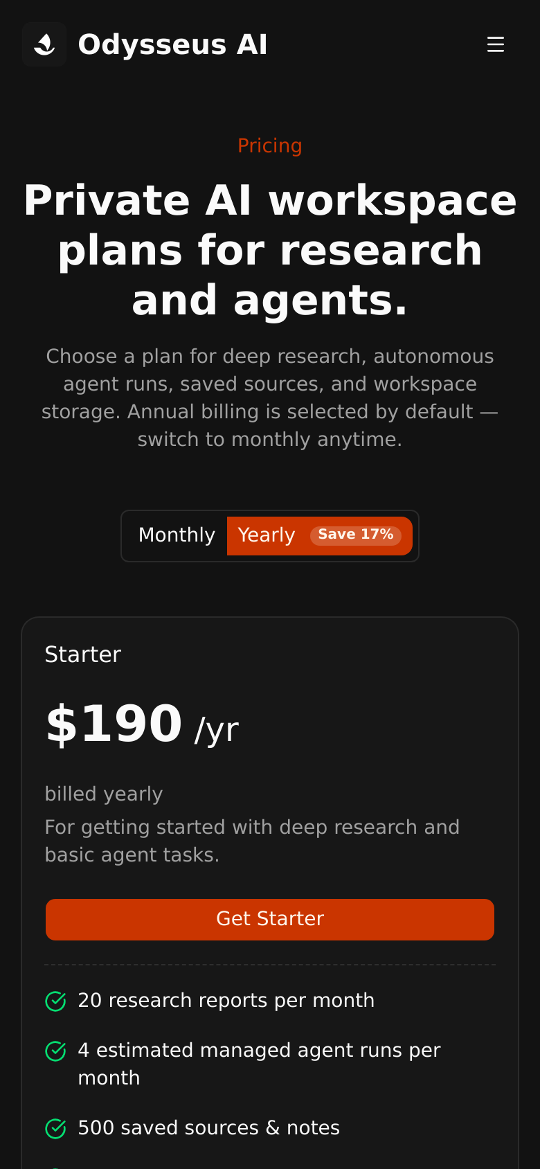 Pricing