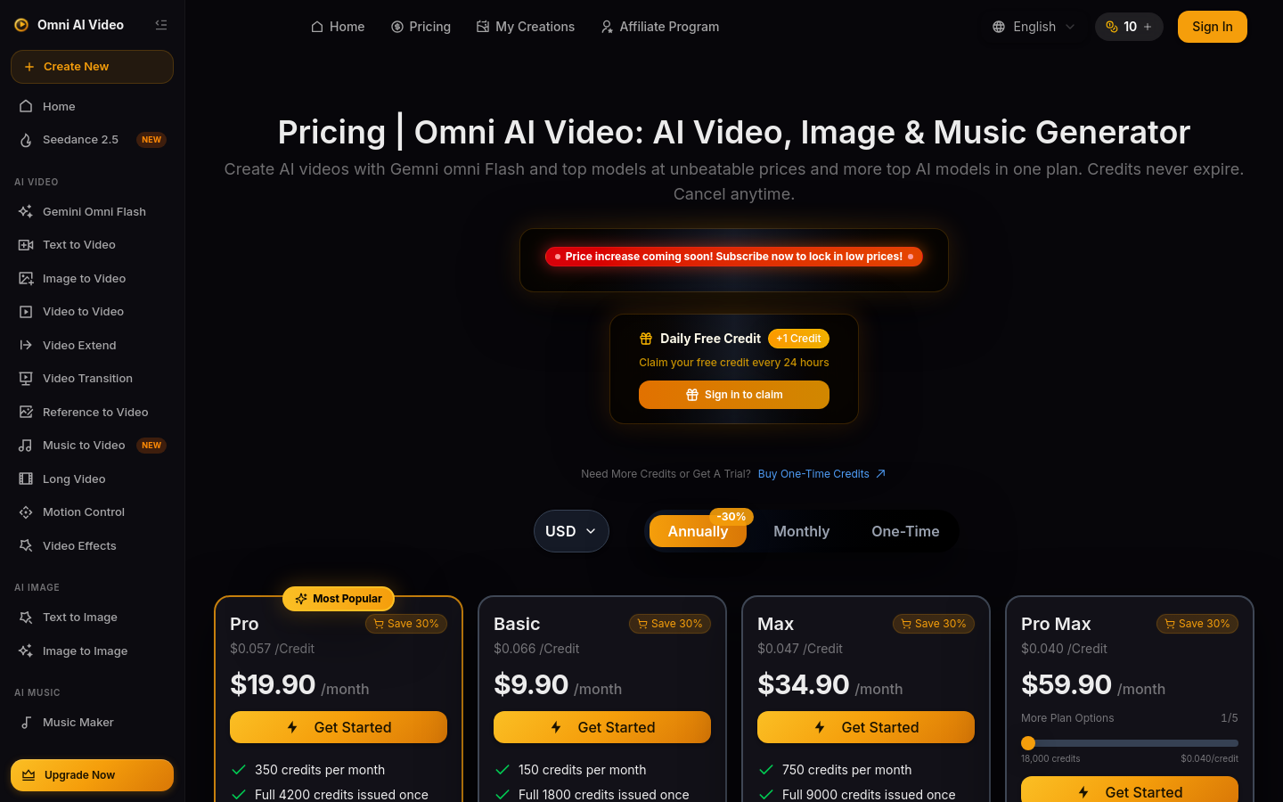Pricing