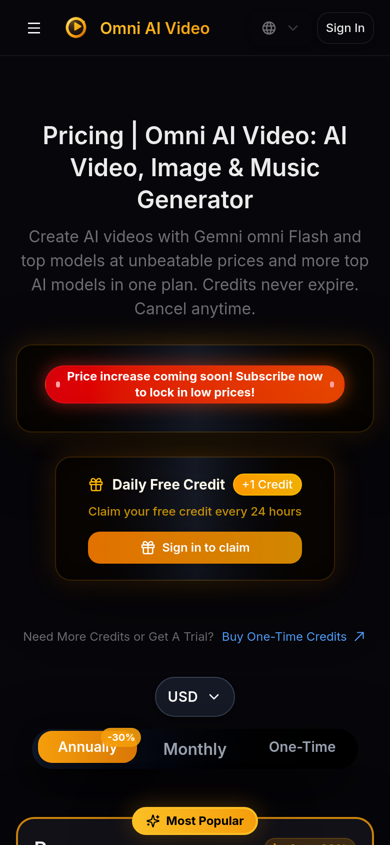 Pricing