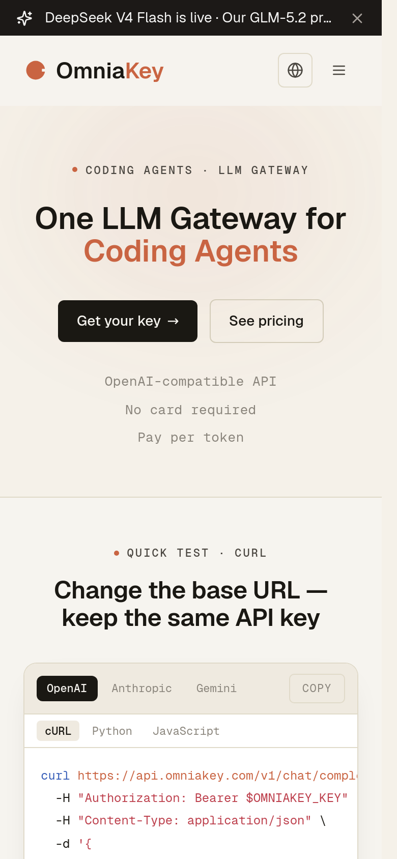 Homepage / Lander