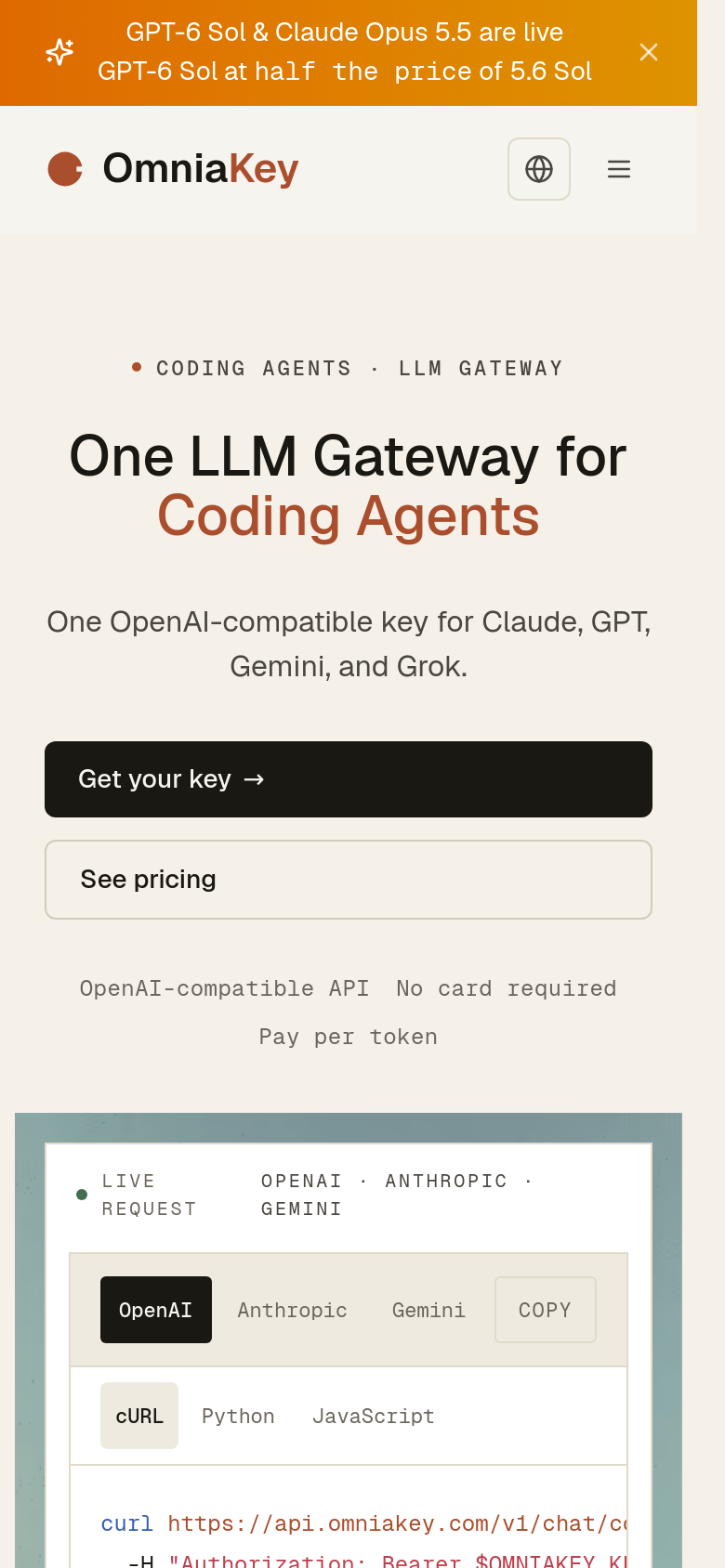 Homepage / Lander