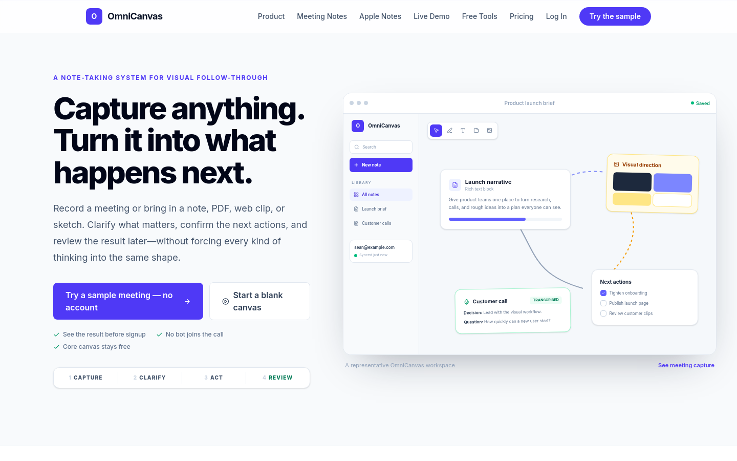 Captured Homepage / Lander